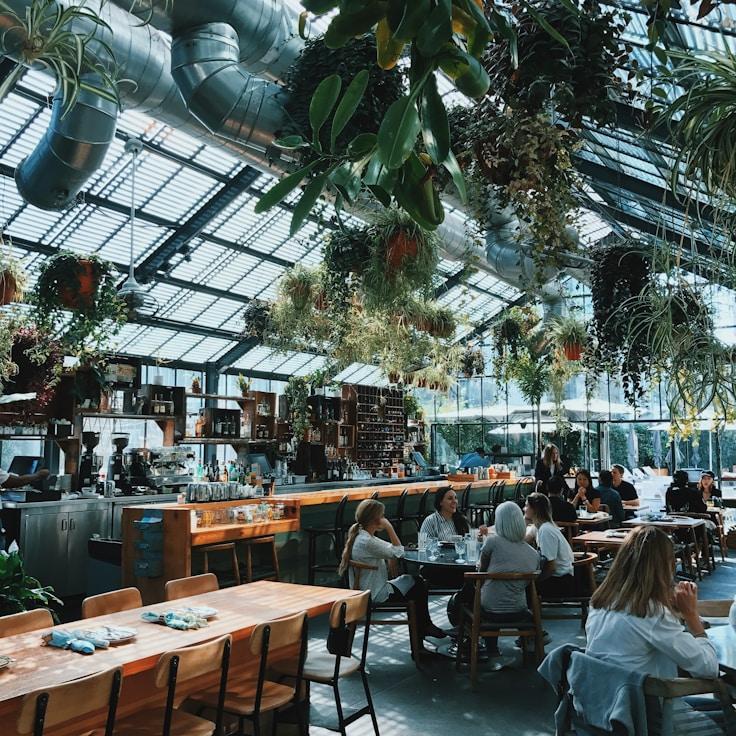 Casual restaurant with booth seating